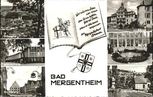 Bad Mergentheim Brunnentemple Wandelhalle Wolfgang Kapelle Kat. Bad Mergentheim