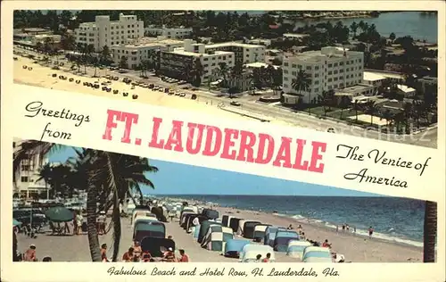 Fort Lauderdale Beach and Hotel Row Kat. Fort Lauderdale