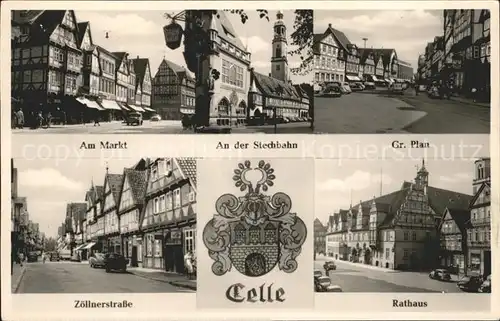 Celle Niedersachsen Stechbahn Markt Zoellnerstrasse Ge. Plan Kat. Celle