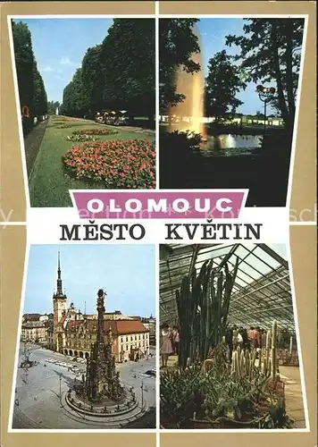 Olomouc Mesto Kvetin Park Brunnen Kat. Olomouc