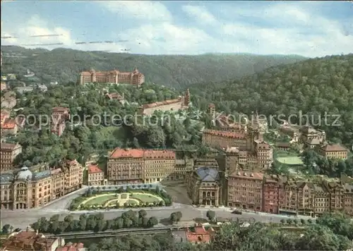 Karlovy Vary Leninplatz Fliegeraufnahme / Karlovy Vary /