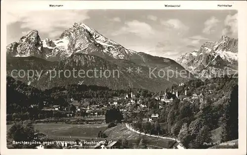 Berchtesgaden gegen Watzmann Kat. Berchtesgaden