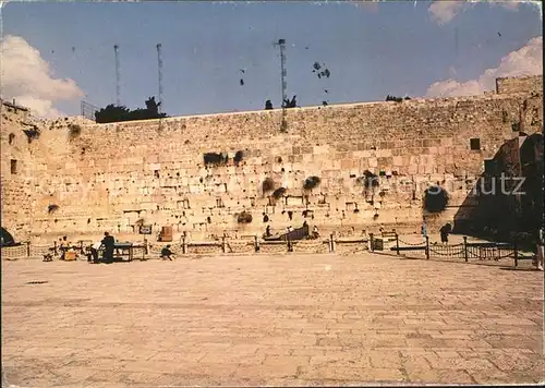 Jerusalem Yerushalayim Wailing Wall Kat. Israel