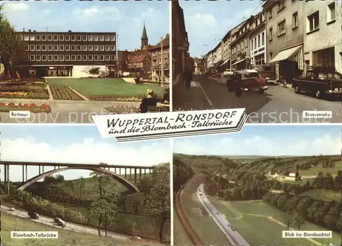 Ronsdorf mit Blombach Talbruecke Staasstrasse %ra Kat. Wuppertal
