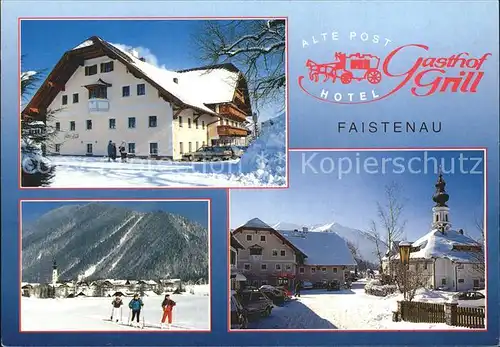 Faistenau Salzburg Hotel Alte Post Gasthof Grill Kat. Faistenau