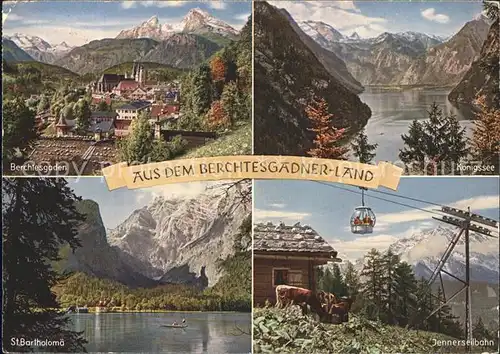 Berchtesgaden Koenigsee St. Bartholomae Jennerseilbahn Kat. Berchtesgaden