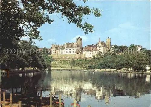 Bernburg Saale mit Schloss Kat. Bernburg