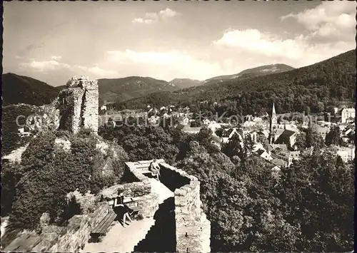 Badenweiler Blick von der Burg Kat. Badenweiler