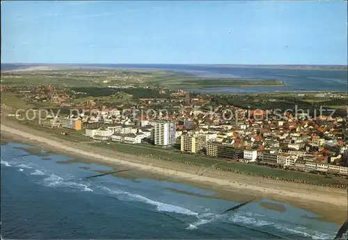 Norderney Nordseebad Fliegeraufnahme Kaiserstrasse Seehospiz Kat. Norderney