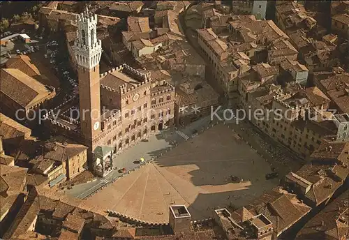 Siena Campo Platz Fliegeraufnahme Kat. Siena