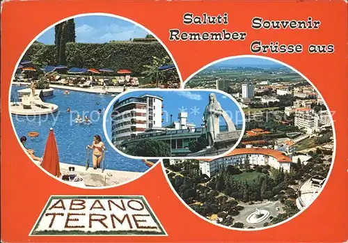 Abano Terme Fliegeraufnahme Schwimmbad  Kat. Abano Terme