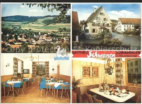 Schwaningen Gasthaus Schwanen  Kat. Stuehlingen