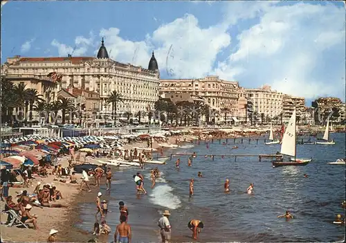 Cannes Alpes Maritimes Strand Kat. Cannes