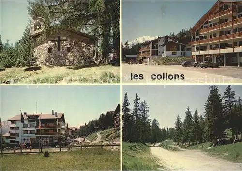 Les Collons Kirche Hotels Waldweg Kat. Les Collons