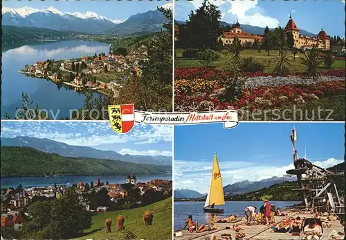 Millstatt Kaernten Teilansicht mit See Strandbad Park Kat. Millstatt Millstaetter See