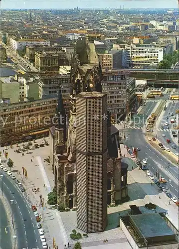 Berlin Charlottenburg Gedaechtniskirche und Bahnhof Zoo Kat. Berlin