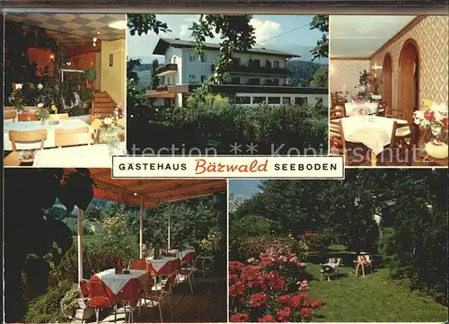 Seeboden Kaernten Gaestehaus Baerwald Aufklappkarte Kat. Seeboden Millstaettersee