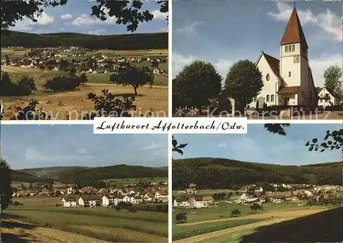 Affolterbach Kirche Stadtansicht Kat. Wald Michelbach