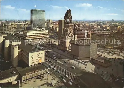 Berlin Gedaechtniskirche und Europa Center Kat. Berlin