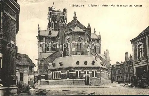 Bethune Eglise St. Waast Rue Sadi Carnot Kat. Bethune