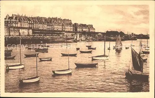 Saint Malo Ille et Vilaine Bretagne Port e Calle de Dinan Kat. Saint Malo