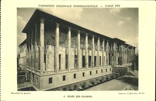 Paris Exposition Coloniale Internationale  Musee des Colonies Kat. Paris