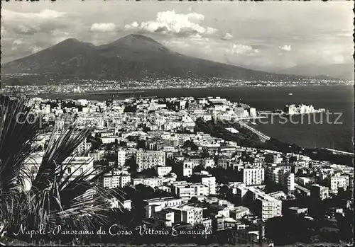 Napoli Neapel Corso Vittorio Emanuele Kat. Napoli