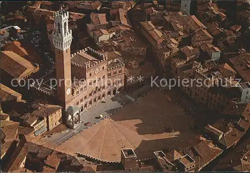 Siena Fliegeraufnahme Piazza del Campo Kat. Siena