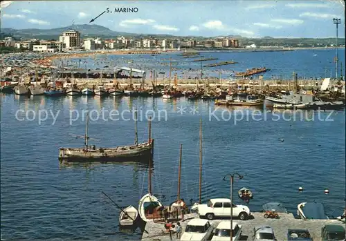 Cattolica Hafen Basin Strand Kat. Cattolica