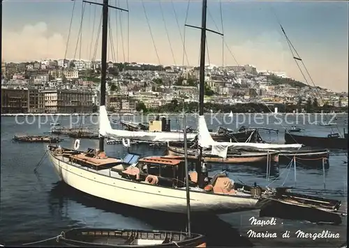 Napoli Neapel Marina di Mergenllina Segelboote Kat. Napoli