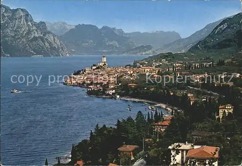 Malcesine Lago di Garda Fliegeraufnahme Kat. Malcesine