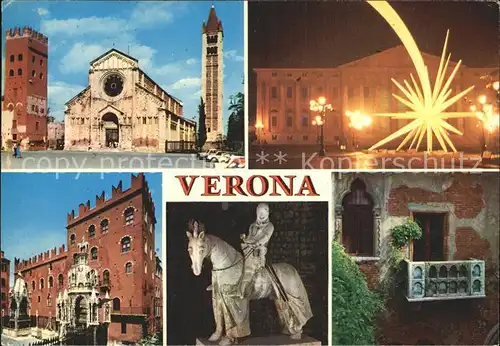 Verona Veneto Basilica Palazzo del Governo Skulptur Heilige Stern Kat. Verona