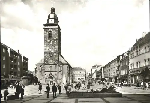 Gotha Thueringen Neumarkt mit Kirche Kat. Gotha