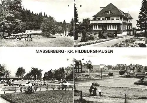 Masserberg Waldschwimmbad Augenheilstaette Dr Lenz Kurpark Teilansicht Kat. Masserberg