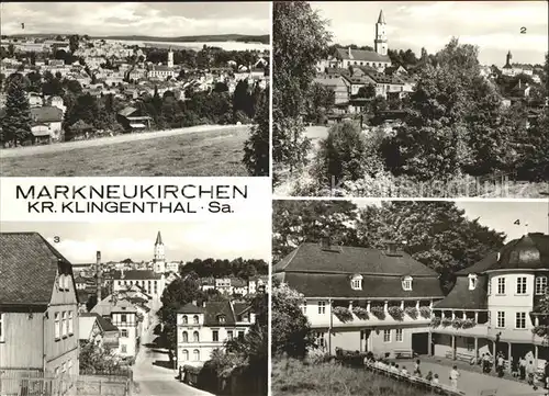 Markneukirchen Teilansichten Kirche Trobitzschen Musikinstrumenten Museum Buergerhaus Spaetbarock Kat. Markneukirchen