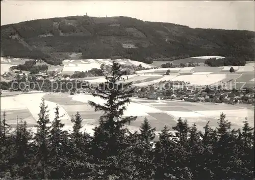 Cunewalde Panorama Blick vom Bieleboh Czorneboh Oberlausitz Kat. Cunewalde