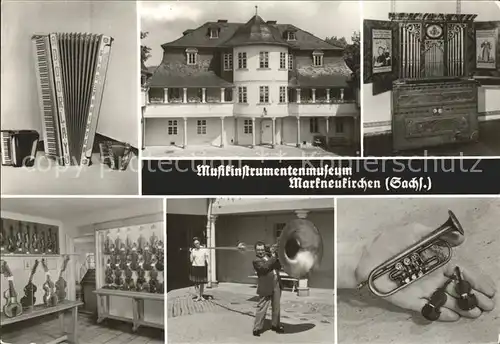 Markneukirchen Musikinstrumenten Museum Akkordeon Orgel Streichinstrumente Tuba Miniaturen Kat. Markneukirchen