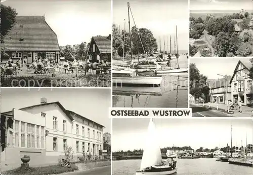 Wustrow Ostseebad Teilansichten Gaststaette Hafen Segelboot Kat. Ostseebad Wustrow