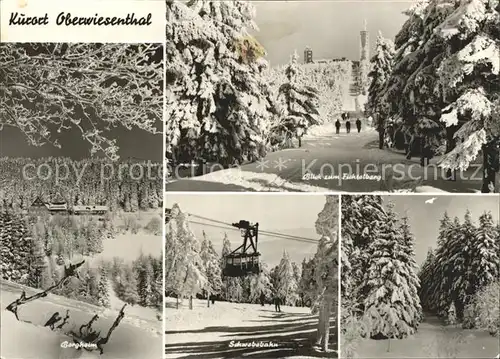 Oberwiesenthal Erzgebirge Bergheim Fichtelberg Schwebebahn Winterimpressionen Kat. Oberwiesenthal