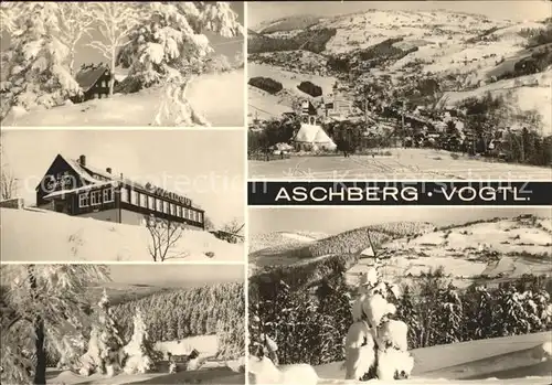 Aschberg Vogtland Winterpanorama Sporthotel Kat. Reichenbach