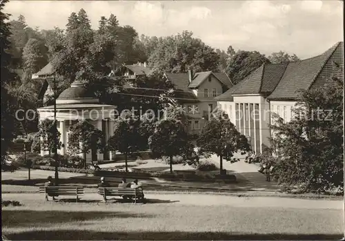 Bad Liebenstein Brunnentempel mit Badehaus Kat. Bad Liebenstein