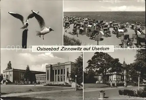 Zinnowitz Ostseebad Moewen Strand Kulturhaus Feriendienst IG Wismut Bergmannsheim