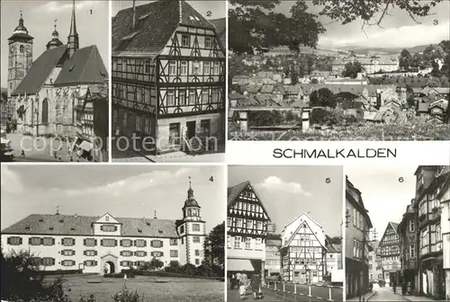 Schmalkalden Stadtkirche St Georg Denkmalschutz Lutherhaus Grasberg Schloss Wilhelmsburg Altmarkt Mohrengasse Fachwerk Kat. Schmalkalden