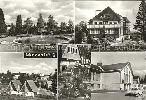 Masserberg Kurpark Augenheilstaette Werraquelle FDGB Erholungsheim Otto Grotewohl Kat. Masserberg