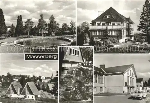 Masserberg Kurpark Augenheilstaette Werraquelle FDGB Erholungsheim Otto Grotewohl Kat. Masserberg