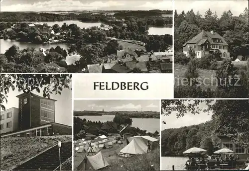 Feldberg Mecklenburg Jugendherberge Luzin Halle Campingplatz Huettenberg FDGB Erholungsheim Freundschaft Kat. Feldberger Seenlandschaft
