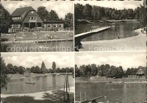 Olbersdorf Sachsen Volksbad Badestrand Kat. Olbersdorf