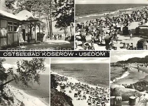 Koserow Ostseebad Usedom Kiosk Strand Kueste Kat. Koserow