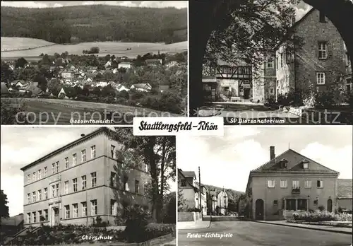 Stadtlengsfeld Gesamtansicht SV Diaetsanatorium Oberschule Felda Lichtspiele Kat. Stadtlengsfeld