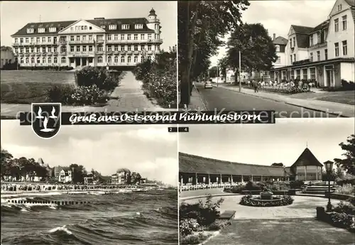 Kuehlungsborn Ostseebad FDGB Erholungsheim Dimitroff Ortspartie Promenade Hotels Konzertgarten Kat. Kuehlungsborn